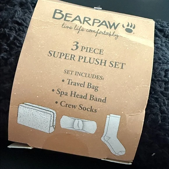 Bearpaw Super Plush Gift Set Womens 3-pc. - Picture 6 of 9